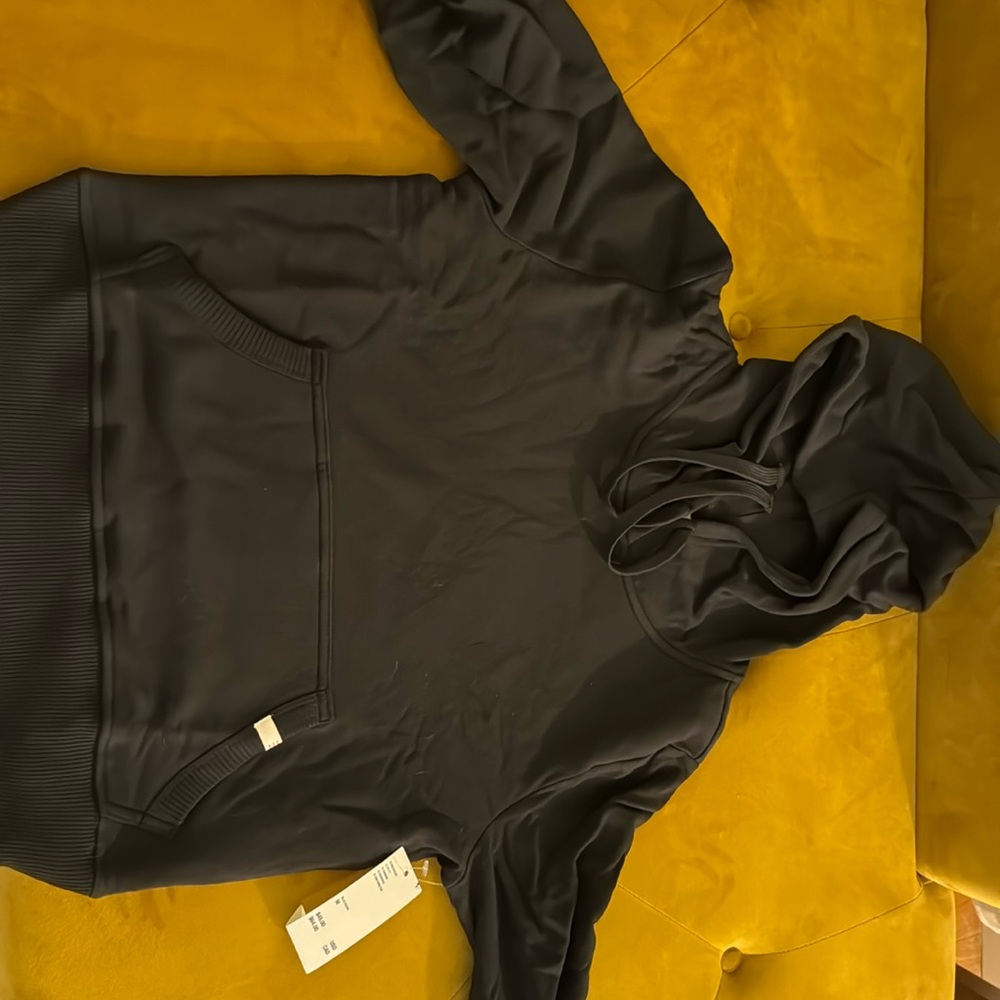 BDG Miley Cropped Hoodie Sweatshirt Black M